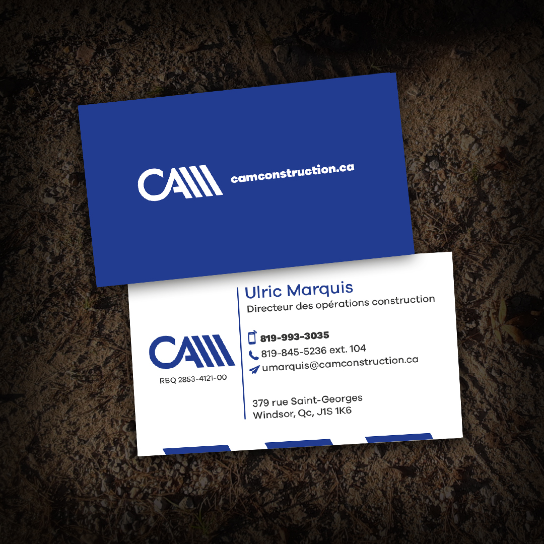 Carte professionnelle Construction Alain Morin